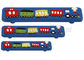Poignée acrylique de traction de Cabinet de barre de train en métal du matériel 128mm cc de jaune de coin fait sur commande d'enfants